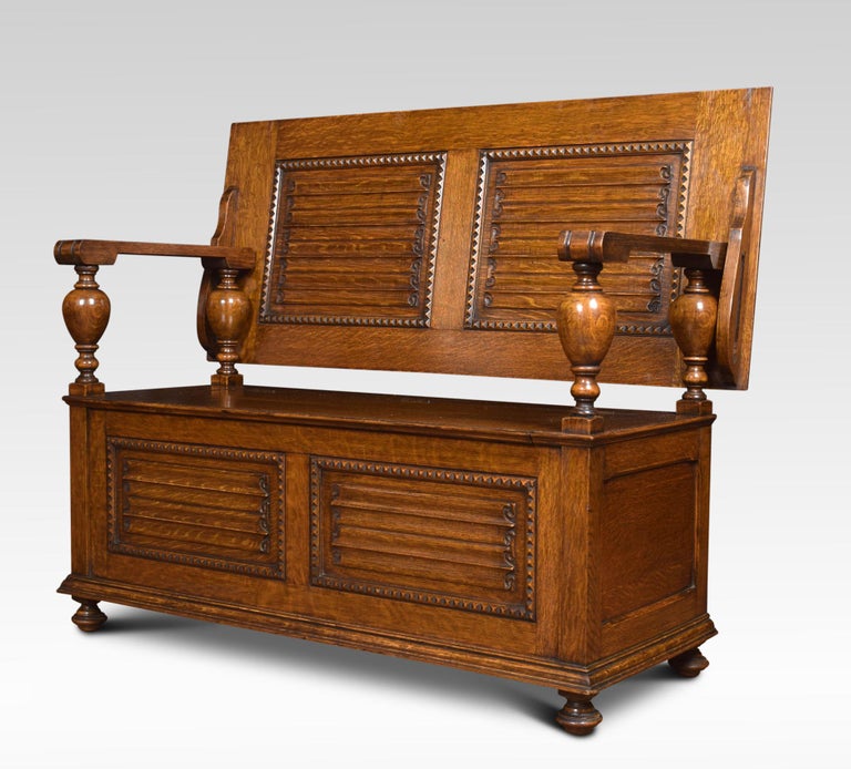 Oak Monk S Bench Hall Bench For Sale At 1stdibs