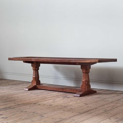 Oak ‘Mouseman’ Refectory Table, 19th Century