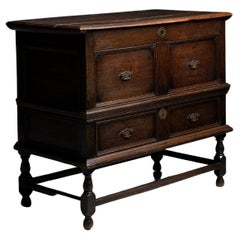 Antique Oak Mule Chest, Wales, circa 1730