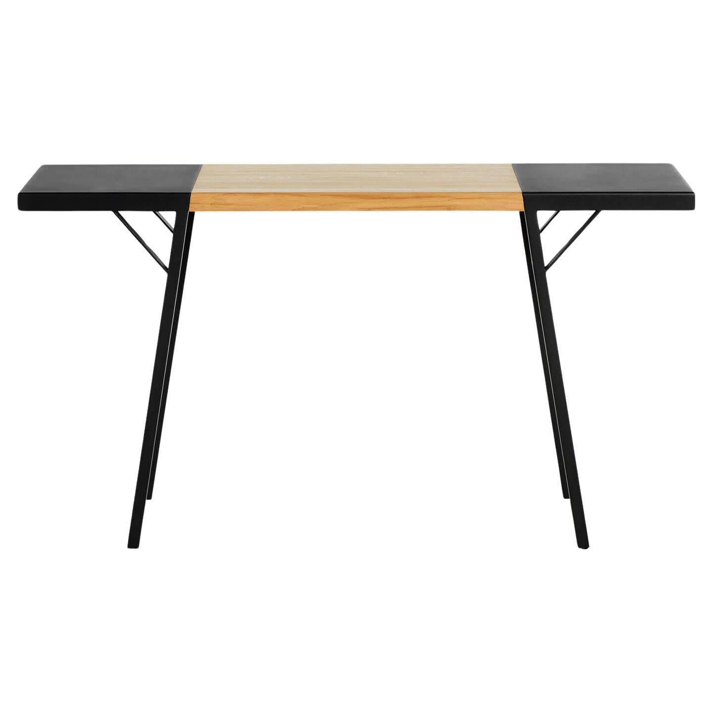 Oak Natur Frame Office Table L by Milla & Milli For Sale