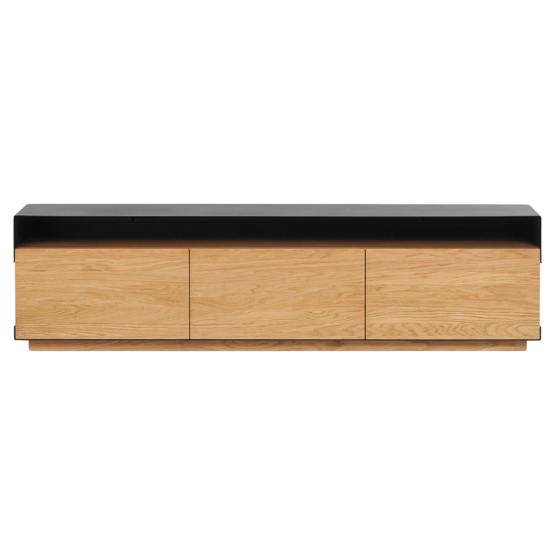 Sideboard aus Eichenholz mit Naturrahmen L von Milla & Milli