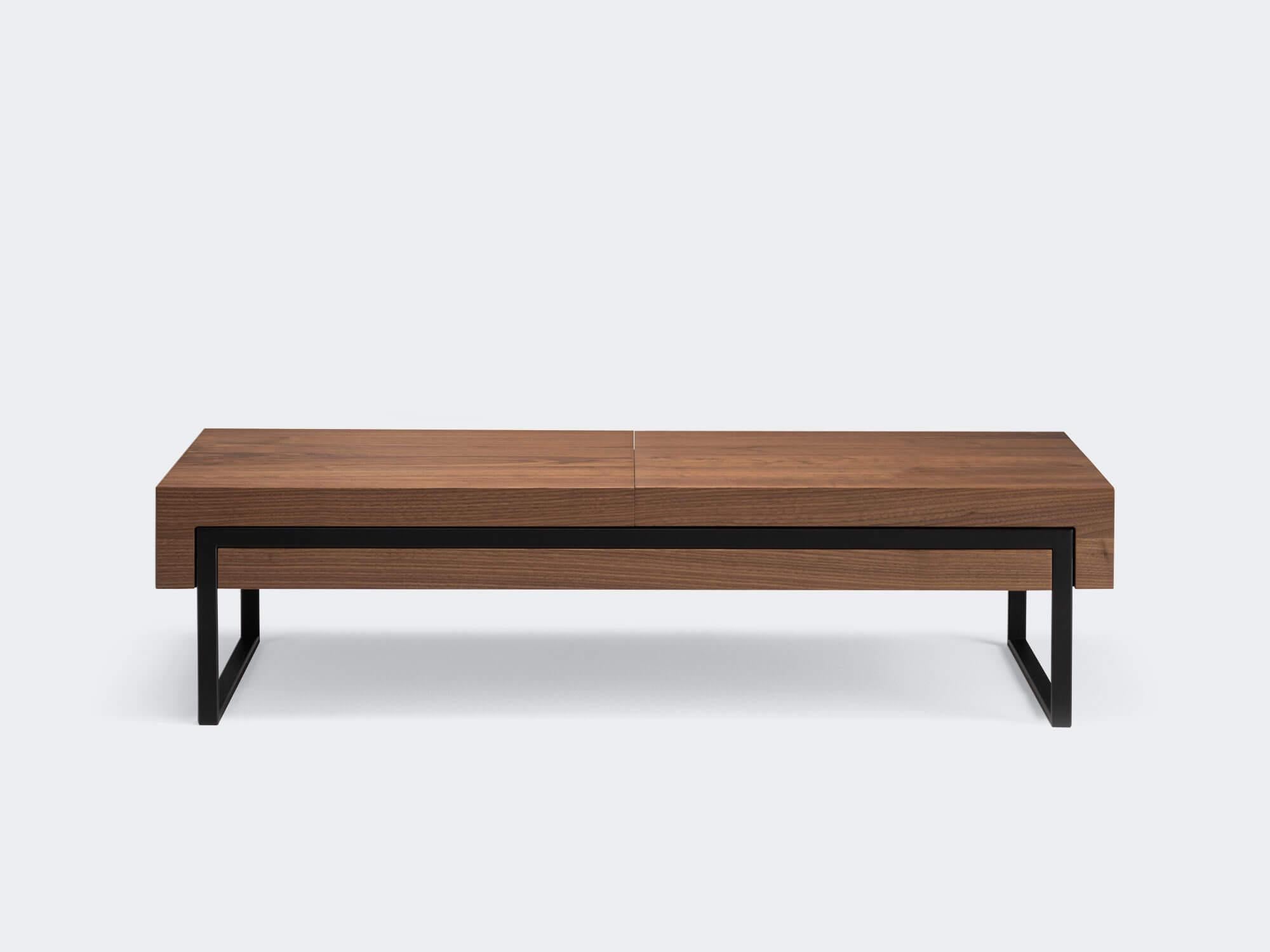 Modern Oak Natur Offset Coffee Table L by Milla & Milli For Sale