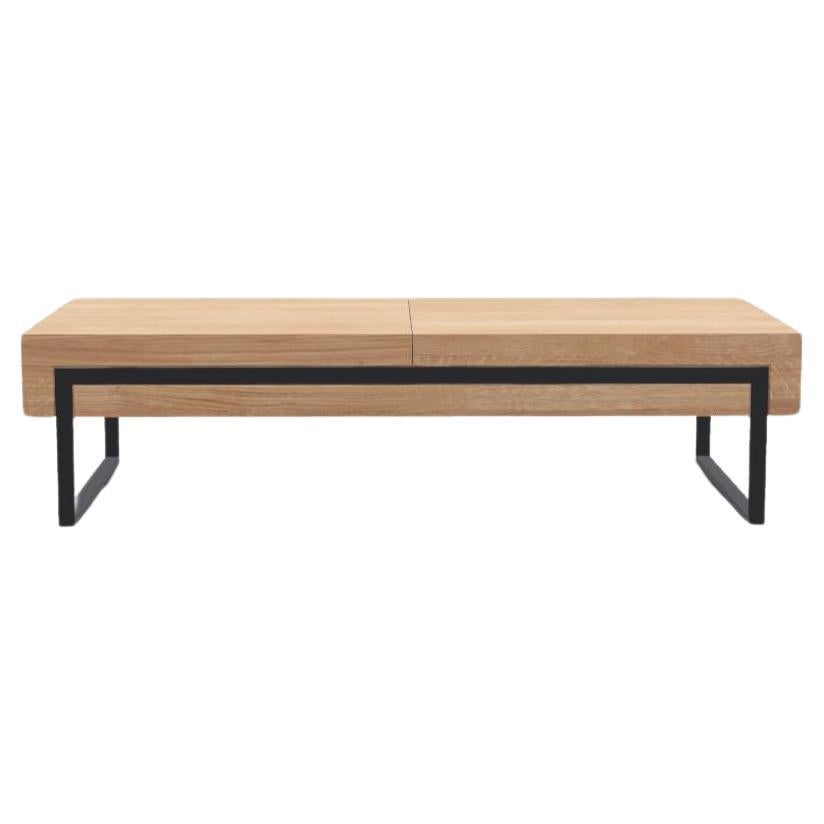Oak Natur Offset Coffee Table L by Milla & Milli For Sale