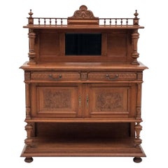 Oak Neorenaissance Buffet, Chest of Drawers from 1900