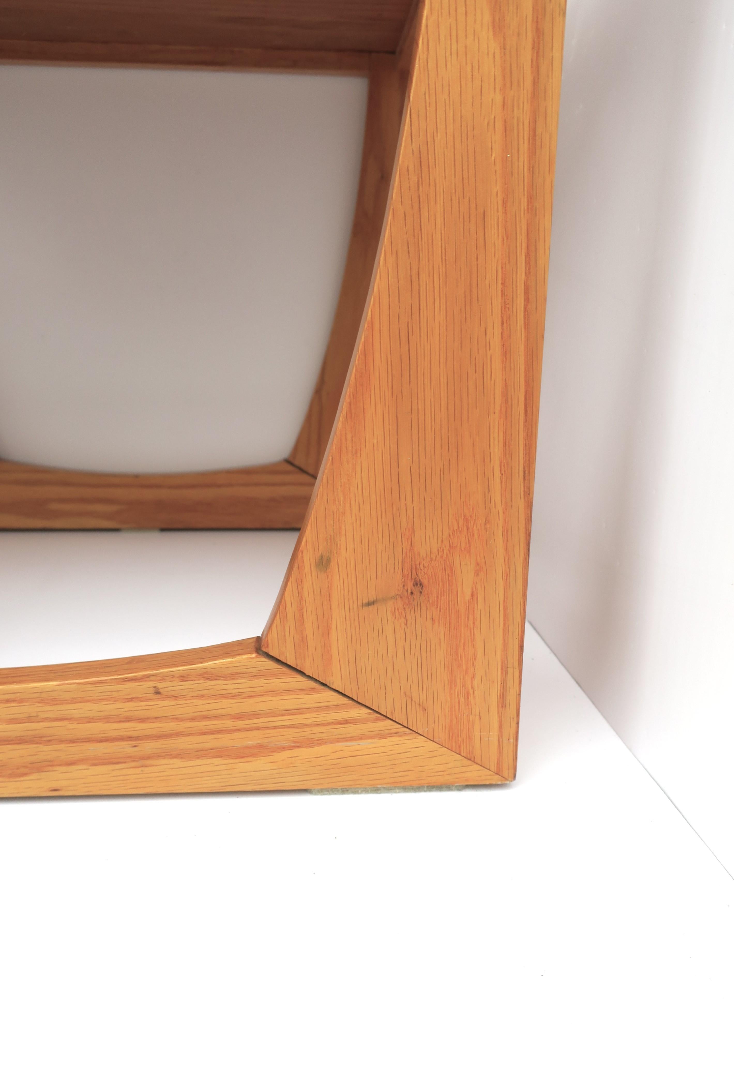 Oak Nesting End Tables with Slate Gray Ceramic Tile Top, Set For Sale 9