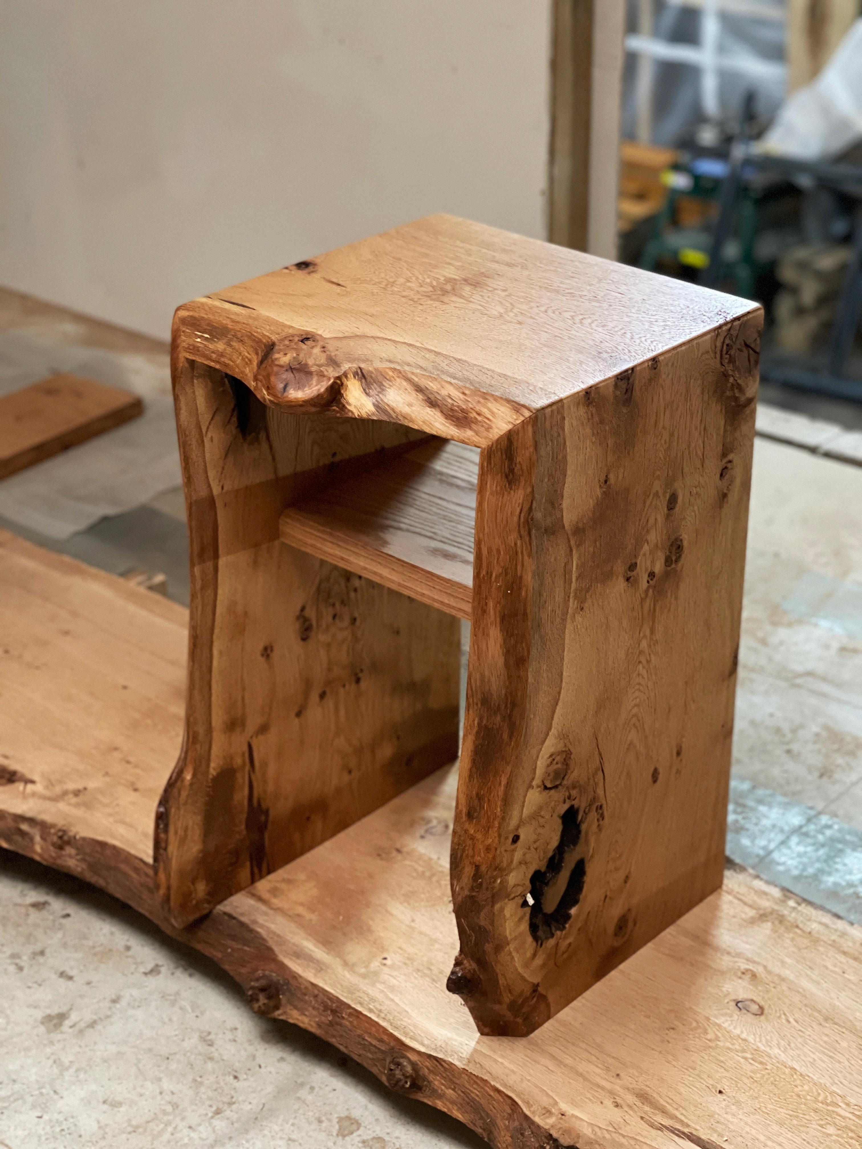 Joinery Oak nightstand bedside table For Sale