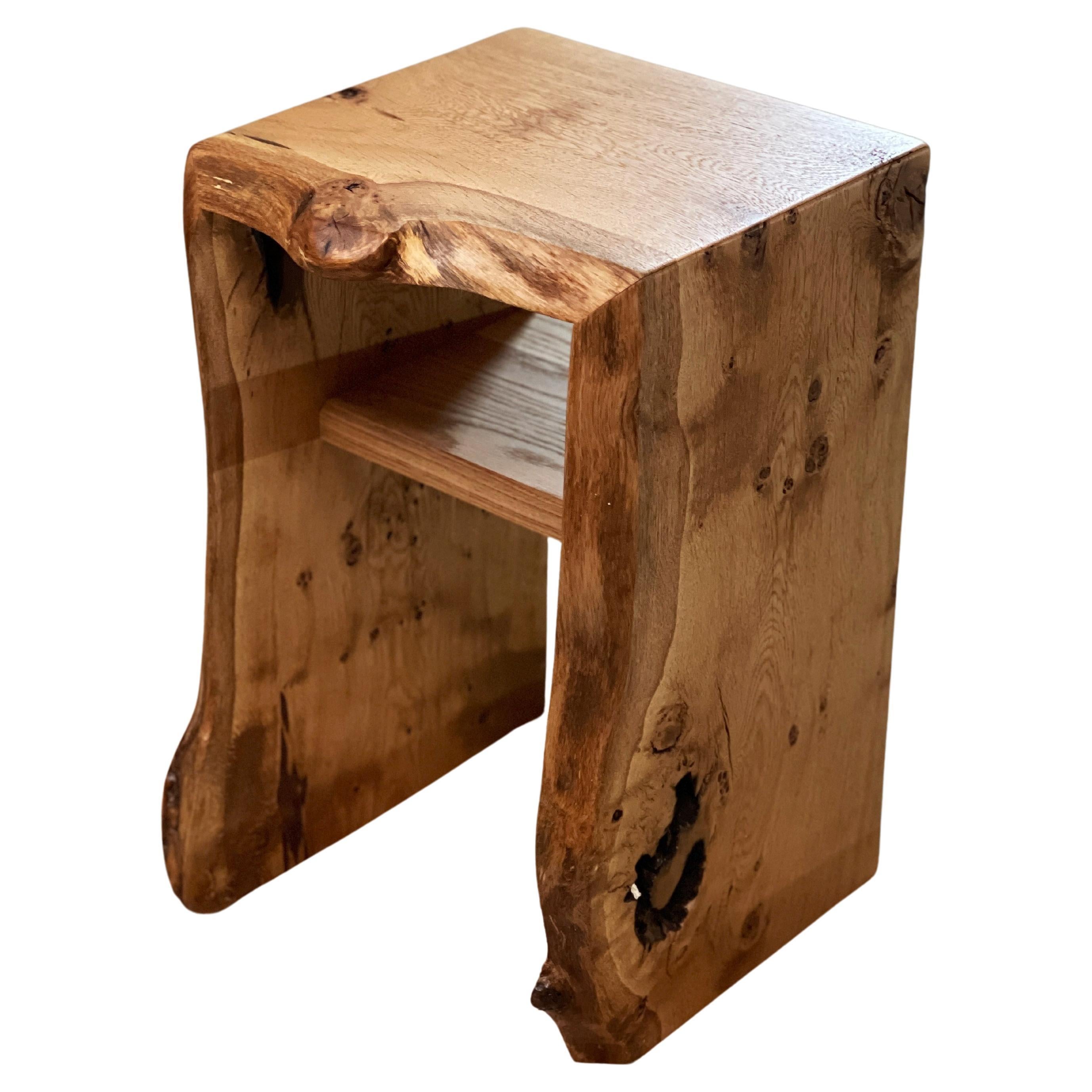 Oak nightstand bedside table