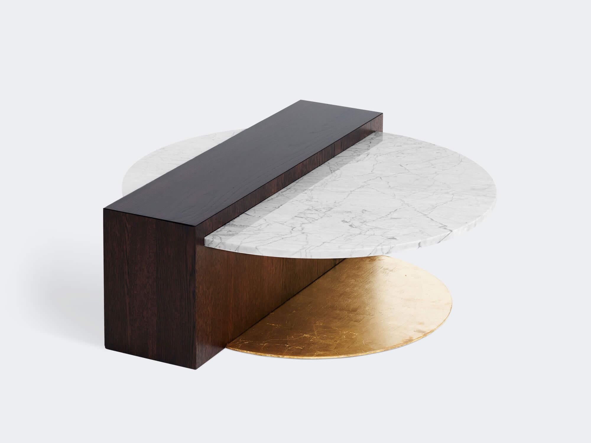 Tavolino Oak Noir Brass Calacata Vagli Supreme di Milla & Milli
Firmato da Maša Vukmanović, Jelena Lukač Kirš, Jakov Šrajer
Dimensioni: L 100 x P 92 x H 35 cm 
Materiali: Oak Noir, Marmo Calacata Vagli, Ottone.


Tavolo da pranzo Supreme:
Non tutti