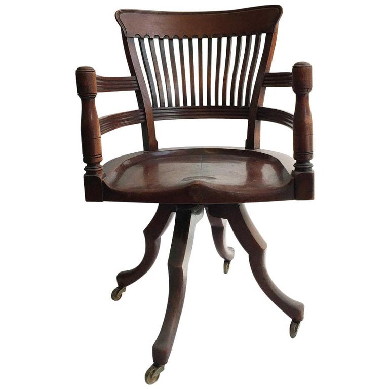 Oak Office Chair For Sale