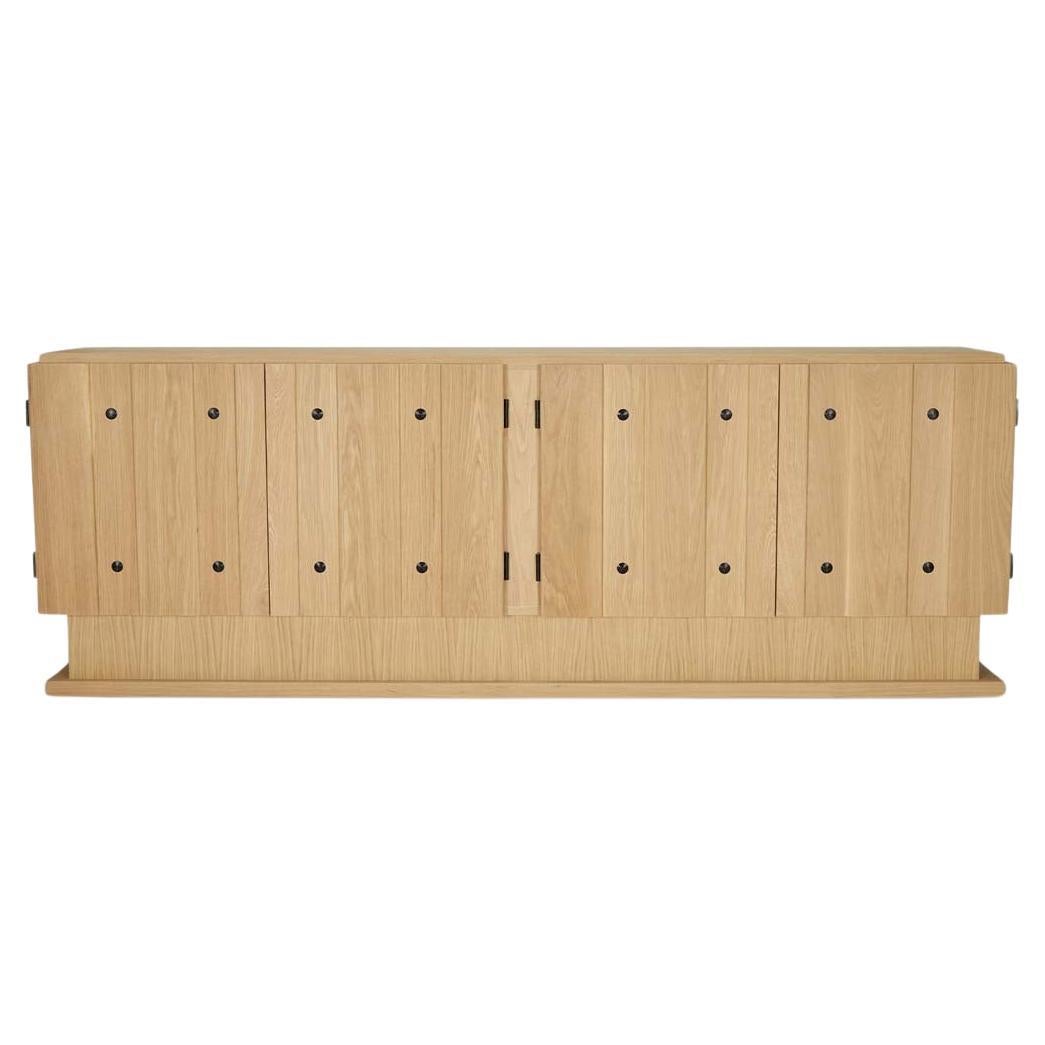Oak 4- Door Ojai Cabinet by Lawson-Fenning For Sale