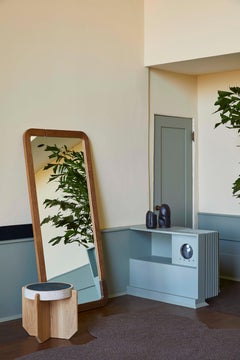 Lawson‑Fenning Ojai Floor Mirror in Solid Oak, Modern Full-Length Mirror