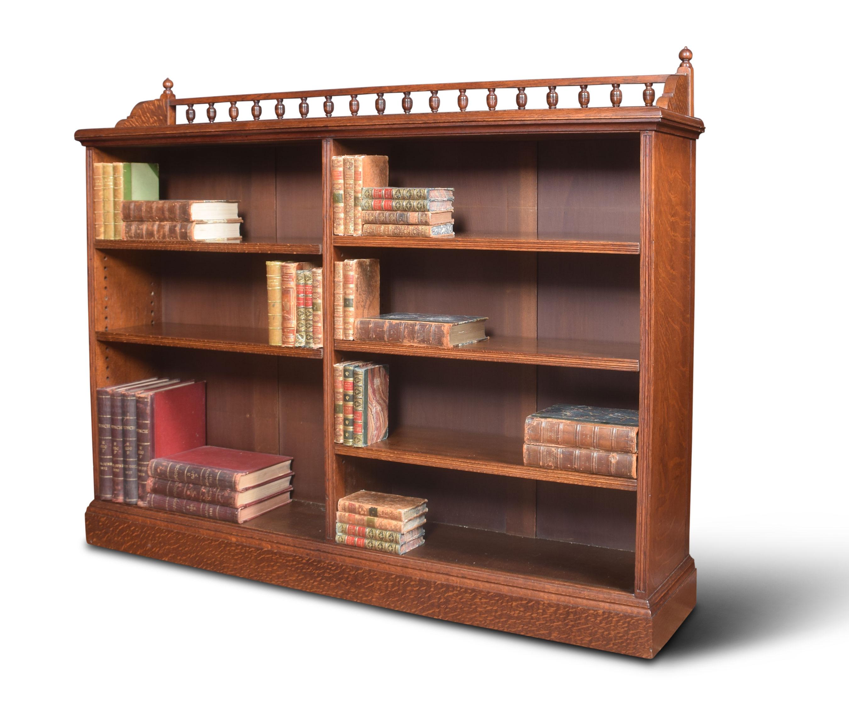 Oak Open Bookcase 1