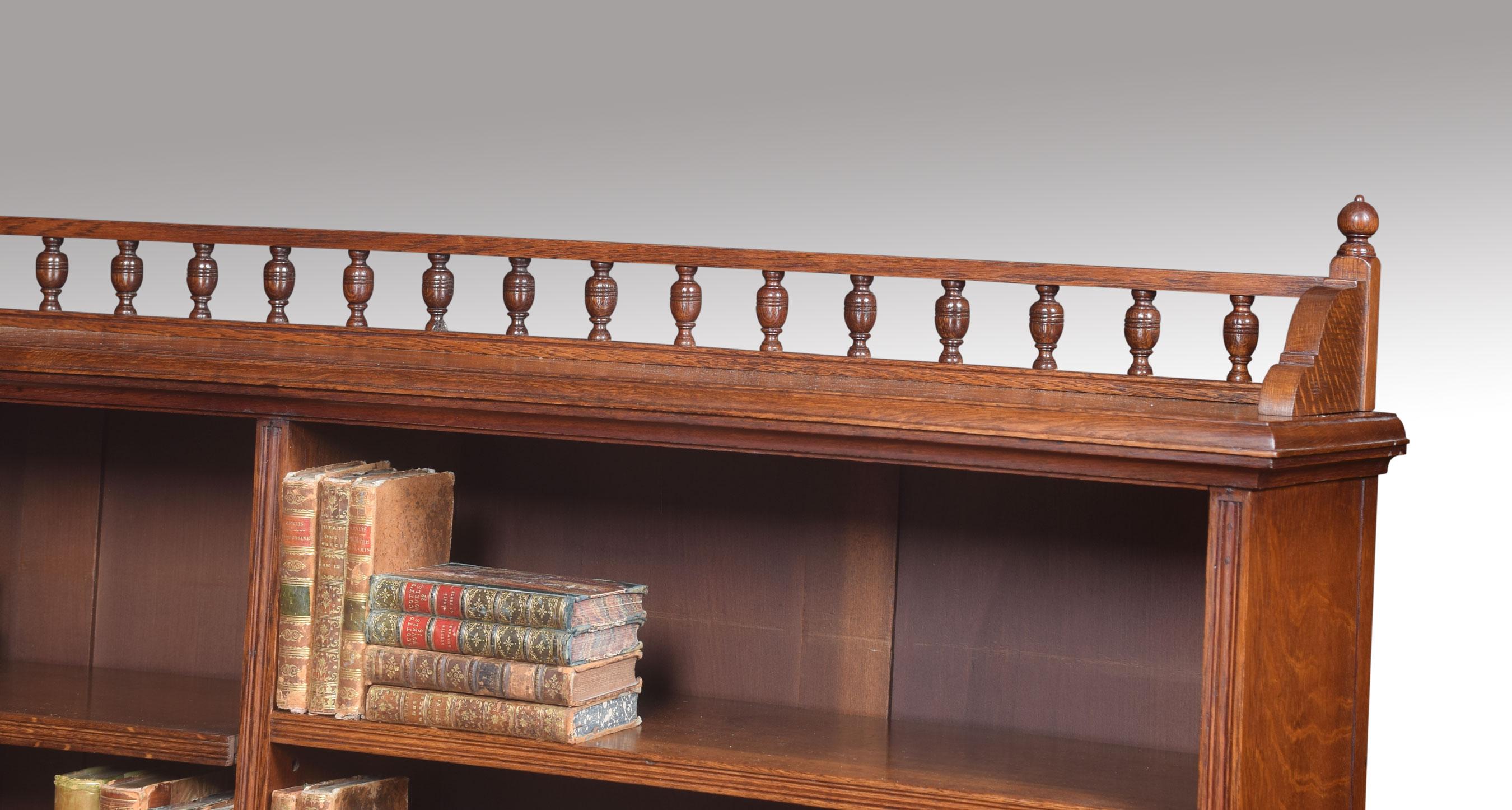 Oak Open Bookcase 2