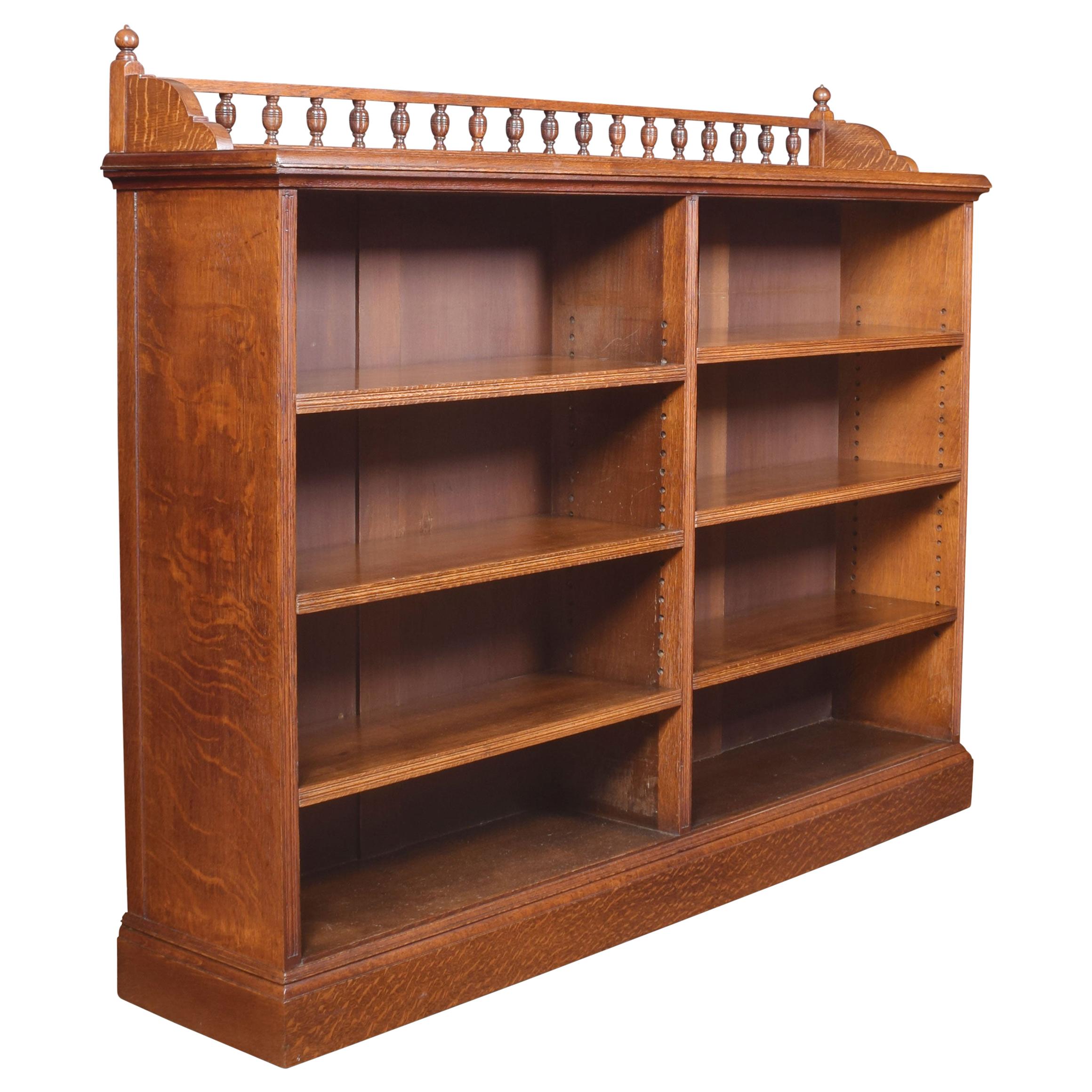 Black Cerused Oak Bookcase at 1stDibs