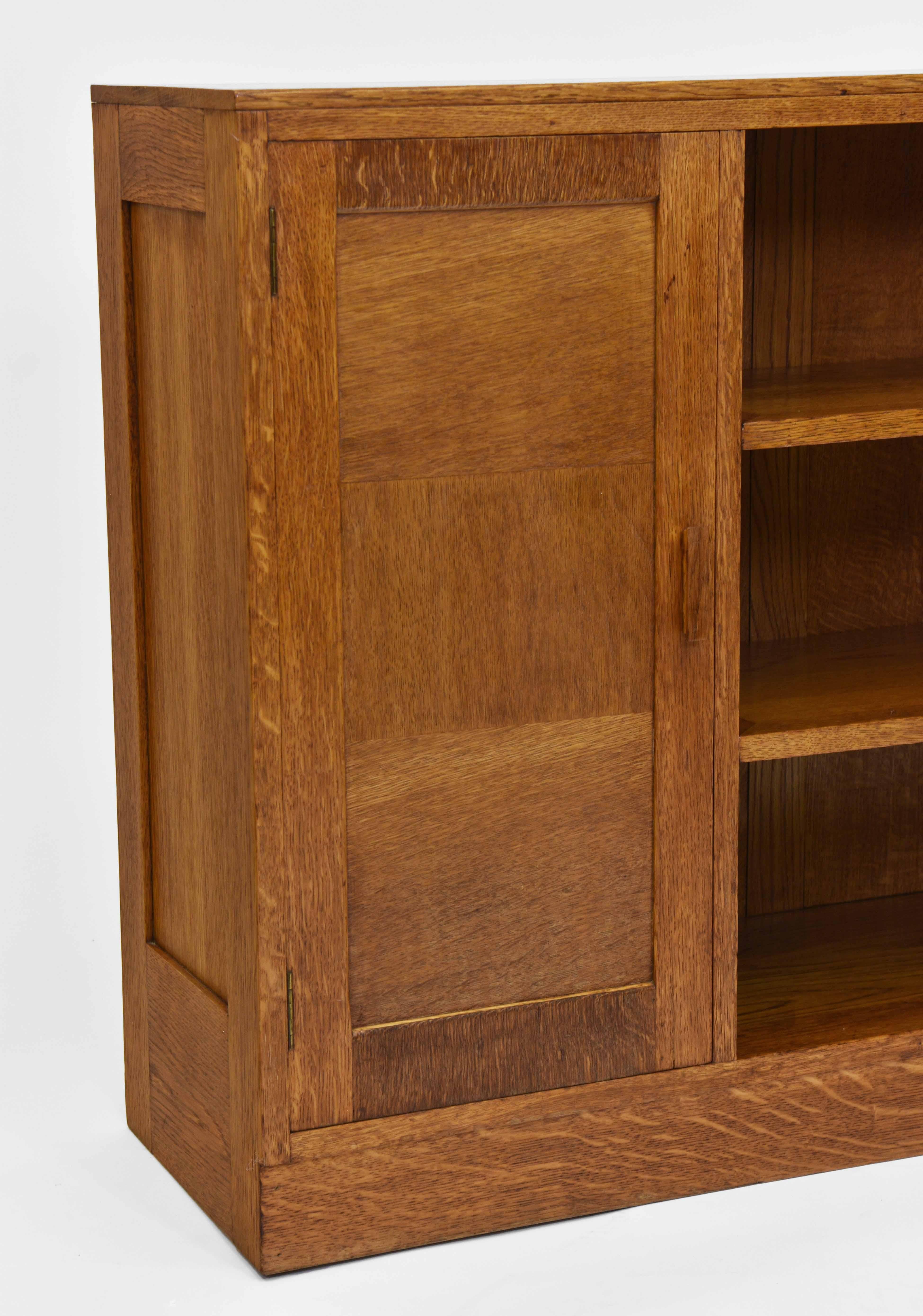Oak Open Small Bookcase Cabinet by Bowman Bros Camden Town London 3