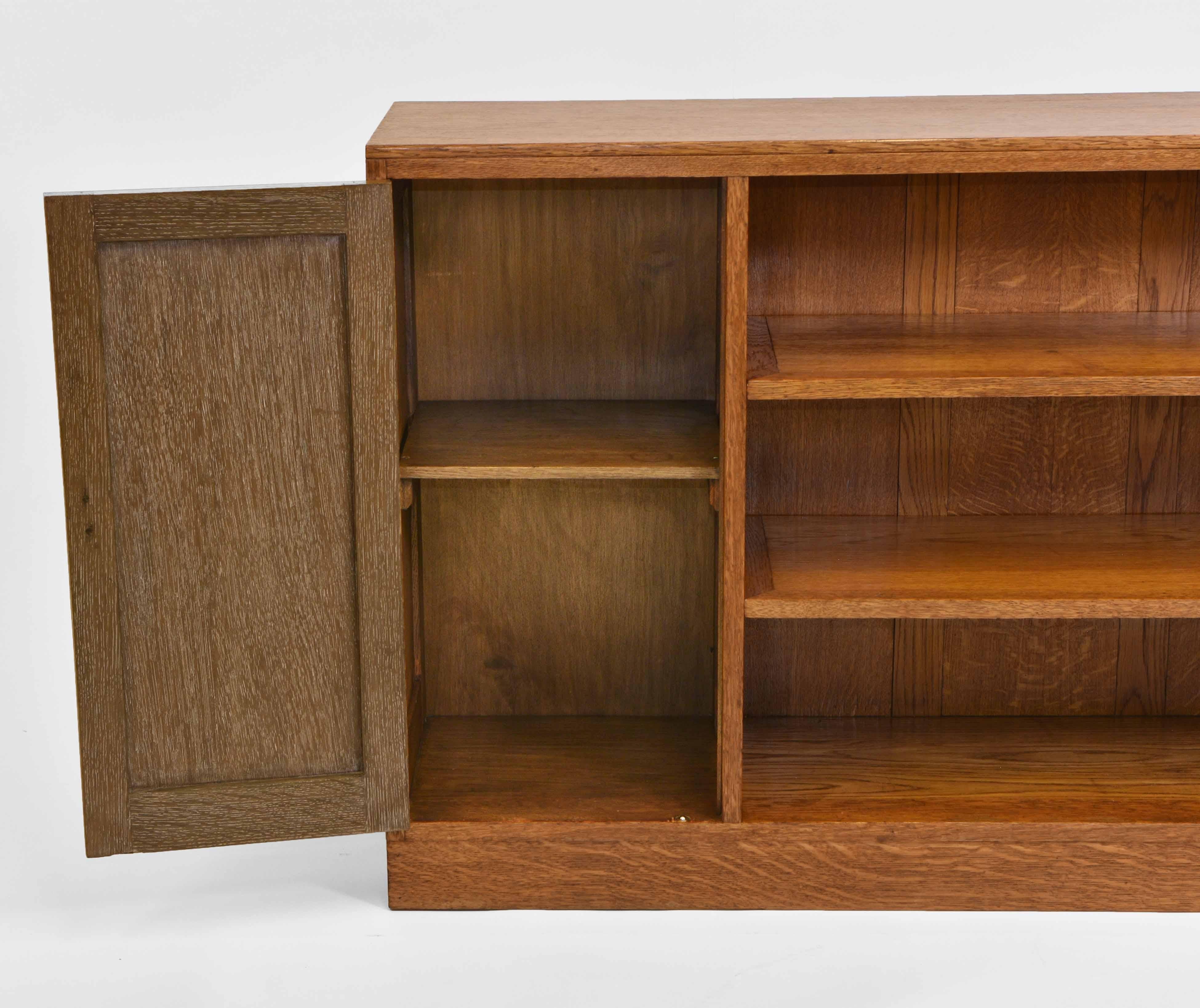 Oak Open Small Bookcase Cabinet by Bowman Bros Camden Town London 4
