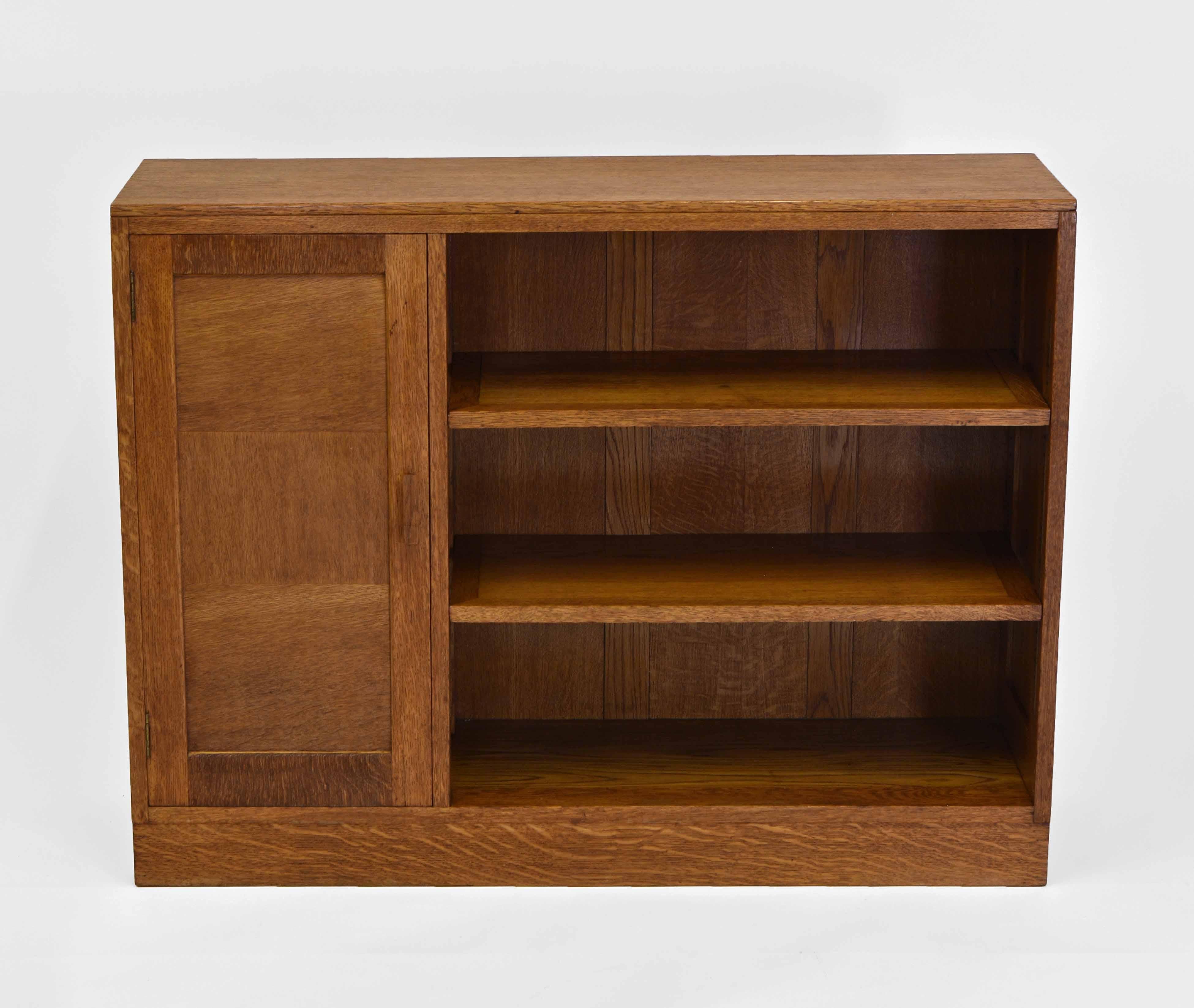 Oak Open Small Bookcase Cabinet by Bowman Bros Camden Town London 2