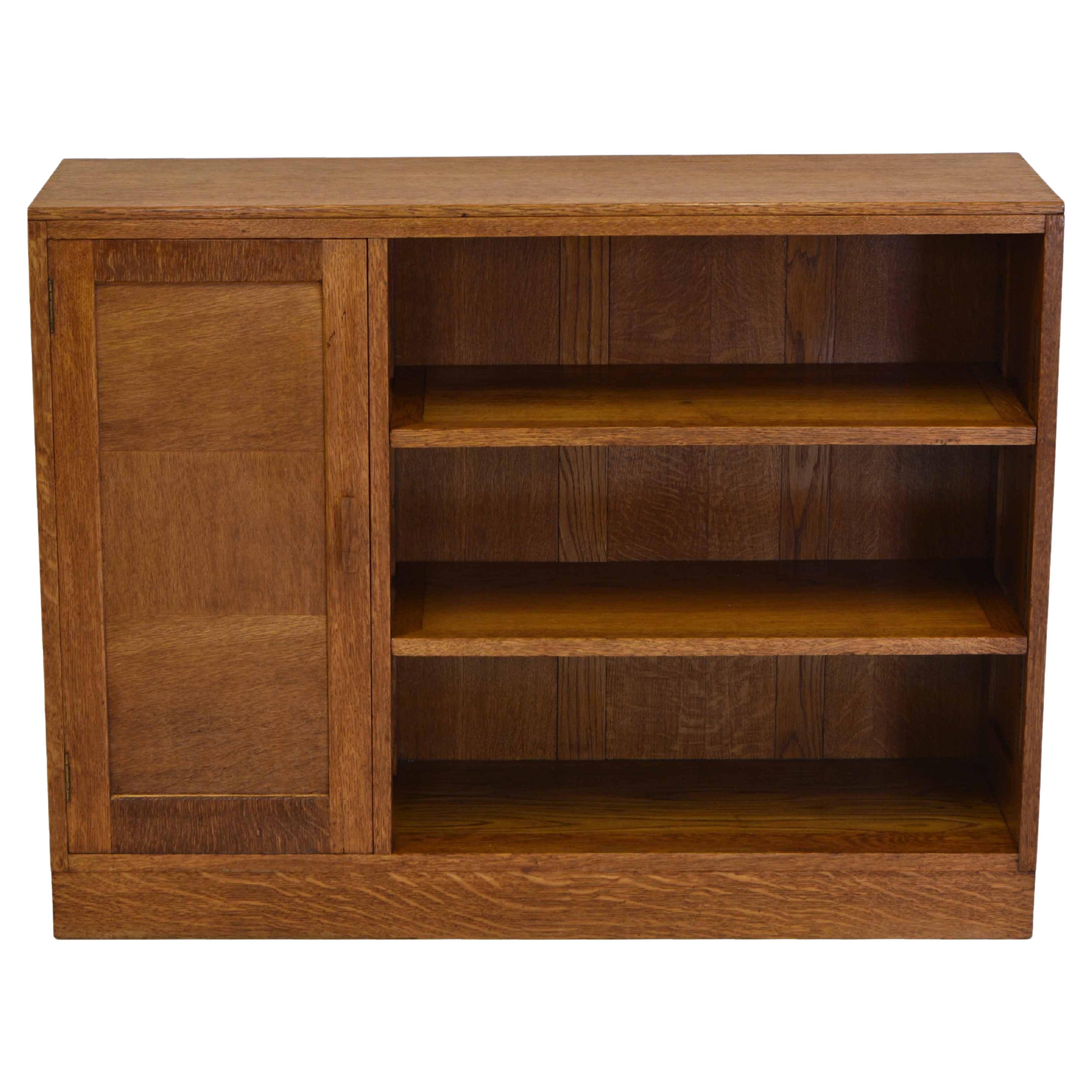 Oak Open Small Bookcase Cabinet by Bowman Bros Camden Town London