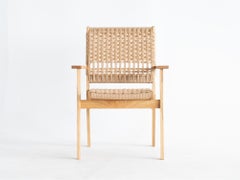 Oak & Paper Cord Lounge Chair
