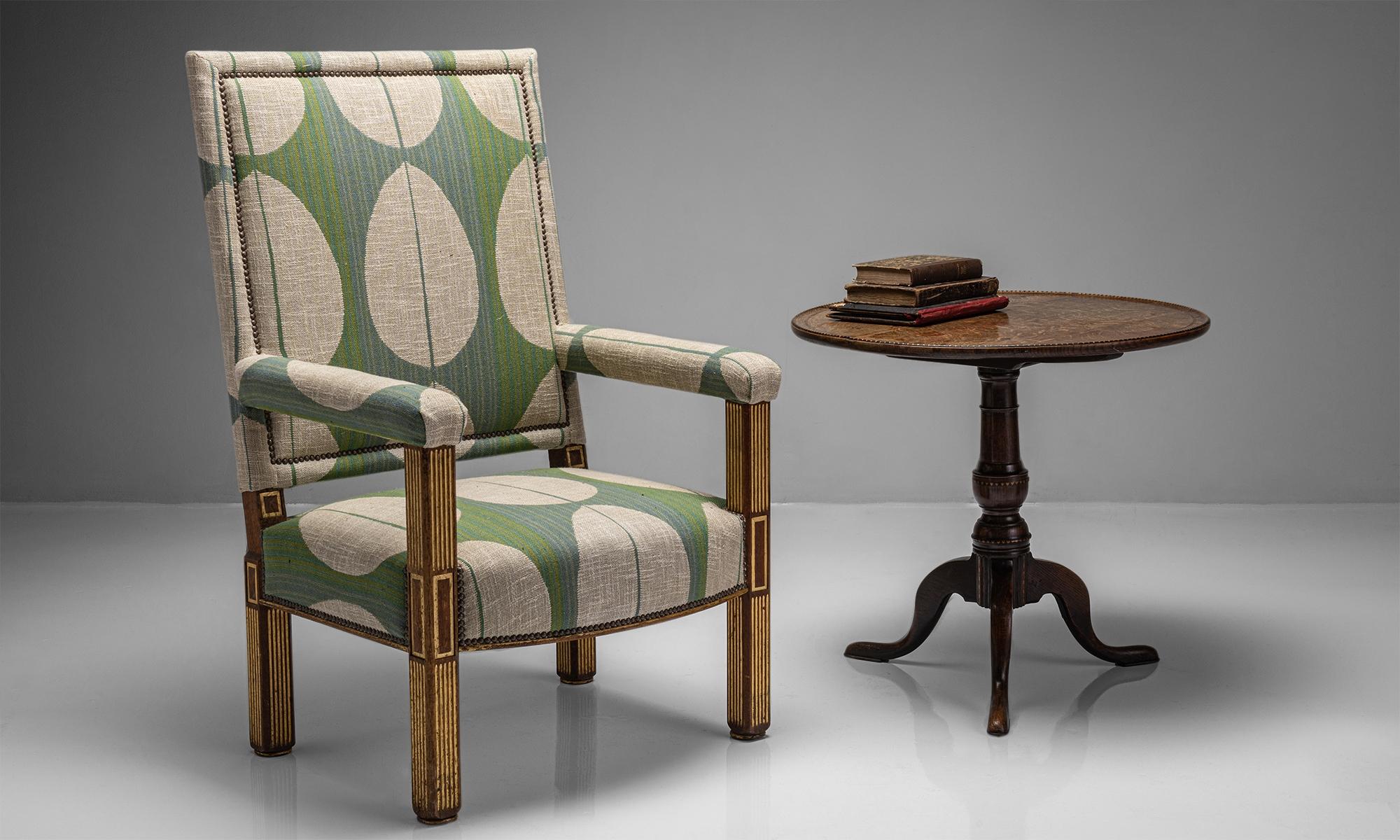 Oak & Parcel Gilt Armchair, England circa 1840 3