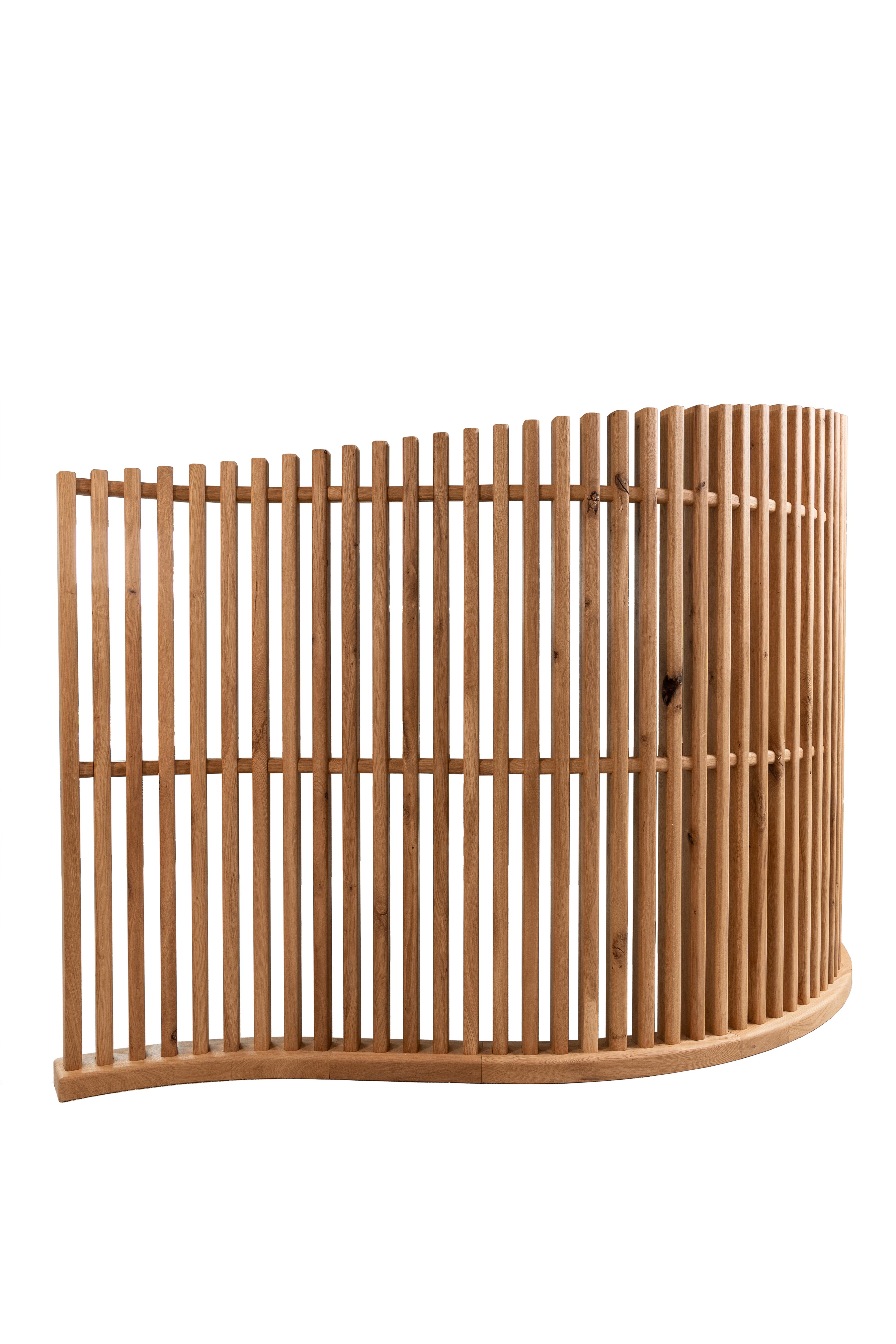 Oak Partition Decorative Wall by KV Design
Dimensions: D 70 x W 500 x H 220 cm.
Materials: Oak. 

Also available in Walnut. Please contact us.

KV Design is a team of professionals, and we believe that our custom-made furniture is not simply part of