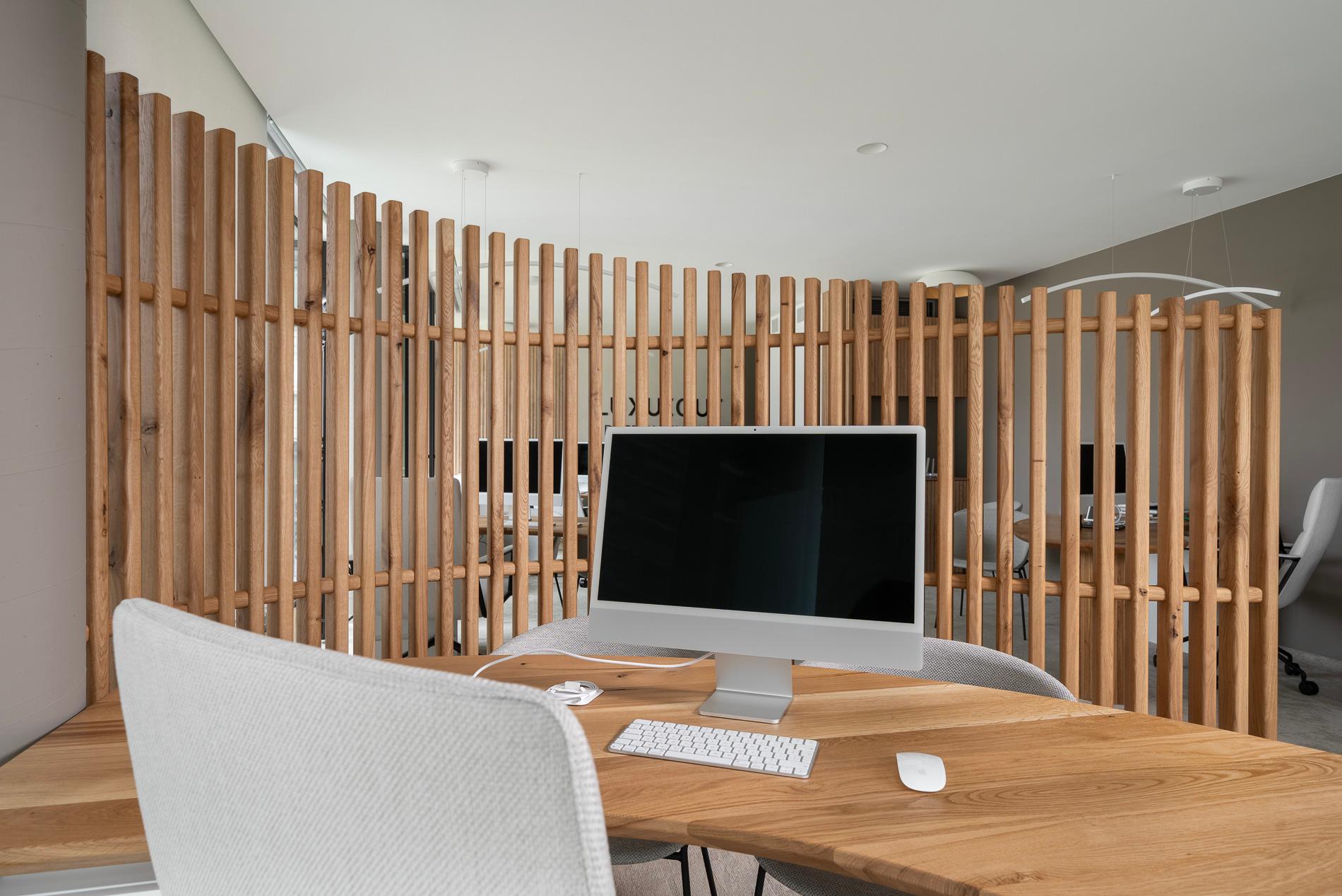 Bulgarian Oak Partition One of a Kind Decorative Wall by KV Design For Sale
