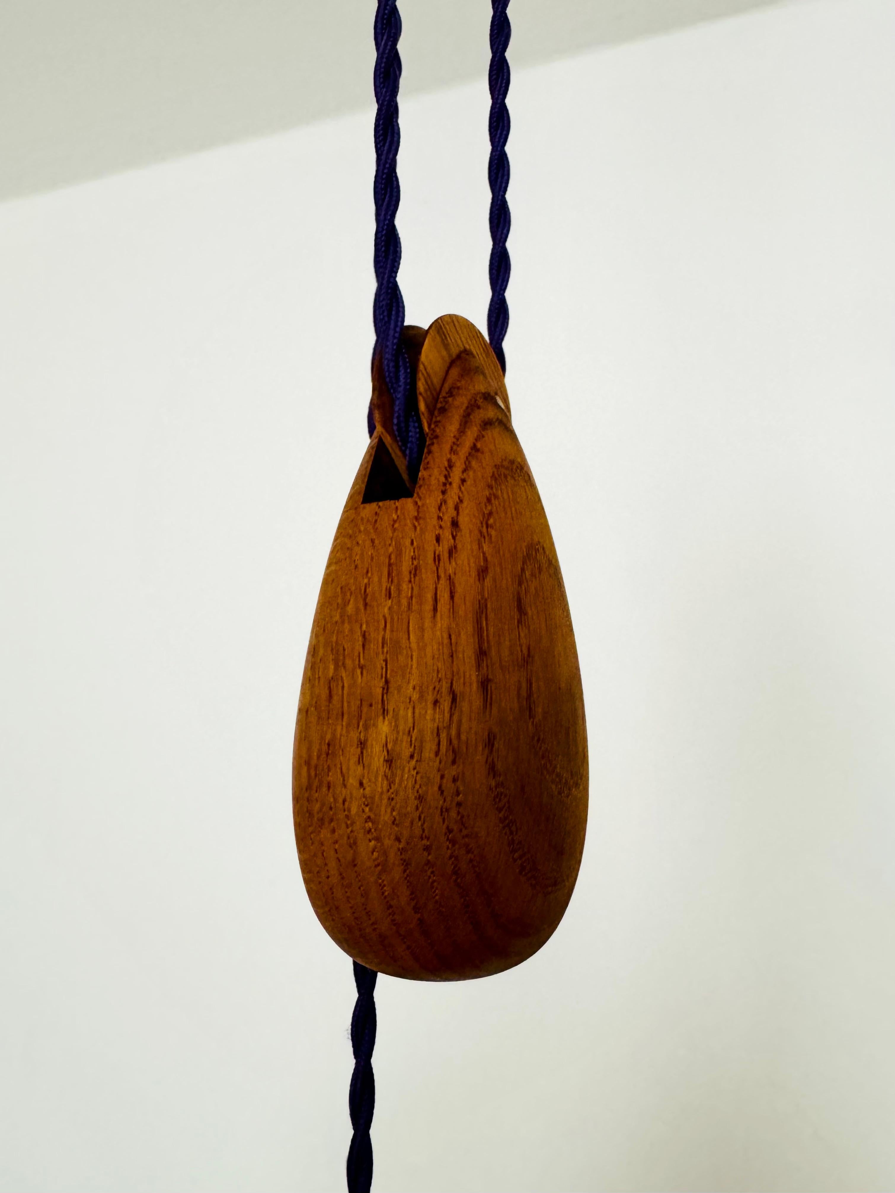 Lampada a sospensione in Oak con contrappeso di Uno & Östen Kristiansson in vendita 2