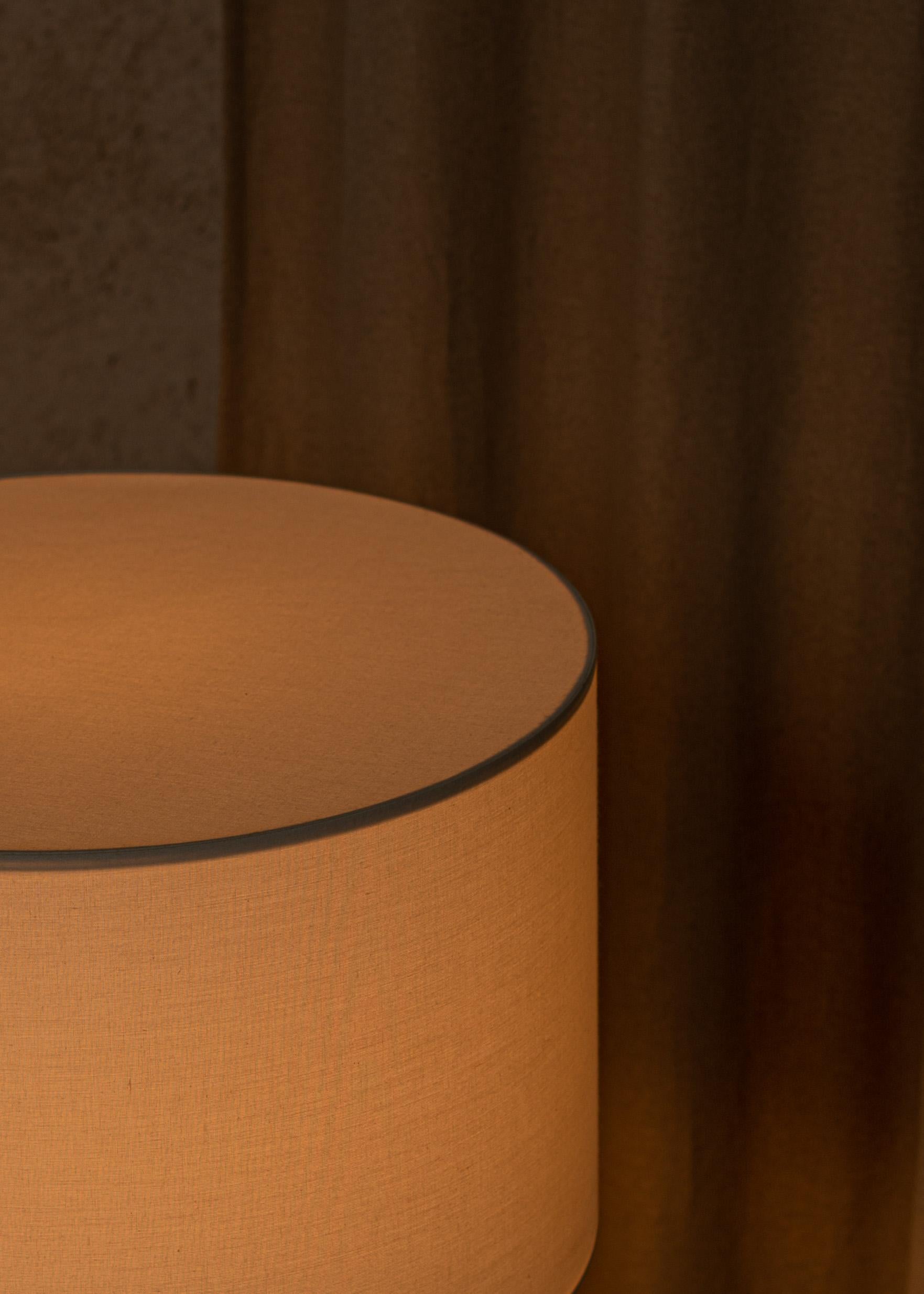 Spanish Oak Peona Table Lamp by Simone & Marcel For Sale