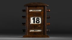 Oak Perpetual Calendar, England 1900