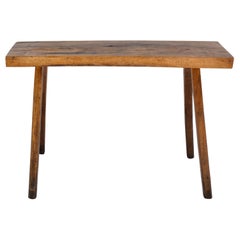 Oak Pig Bench Butcher Block Side Table