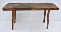 Oak Pig Bench Butcher's Block Table