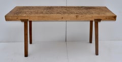 Oak Pig Bench Butcher's Block Table