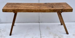 Oak Pig Bench Butcher's Block Table