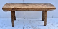 Oak Pig Bench Butcher's Block Table