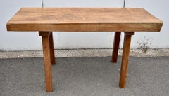 Oak Pig Bench Butcher's Block Table