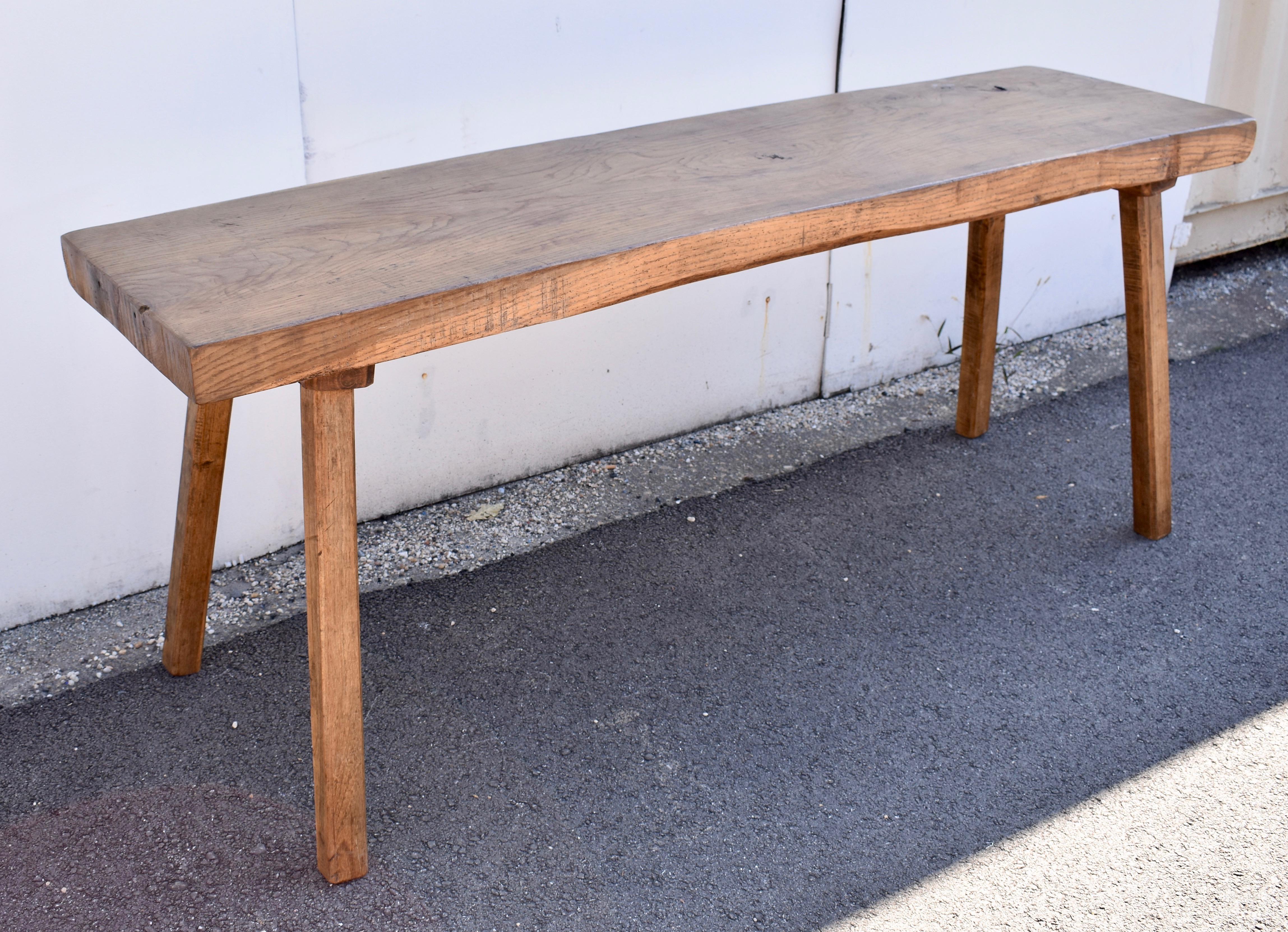 Country Oak Pig Bench Butcher's Block Table