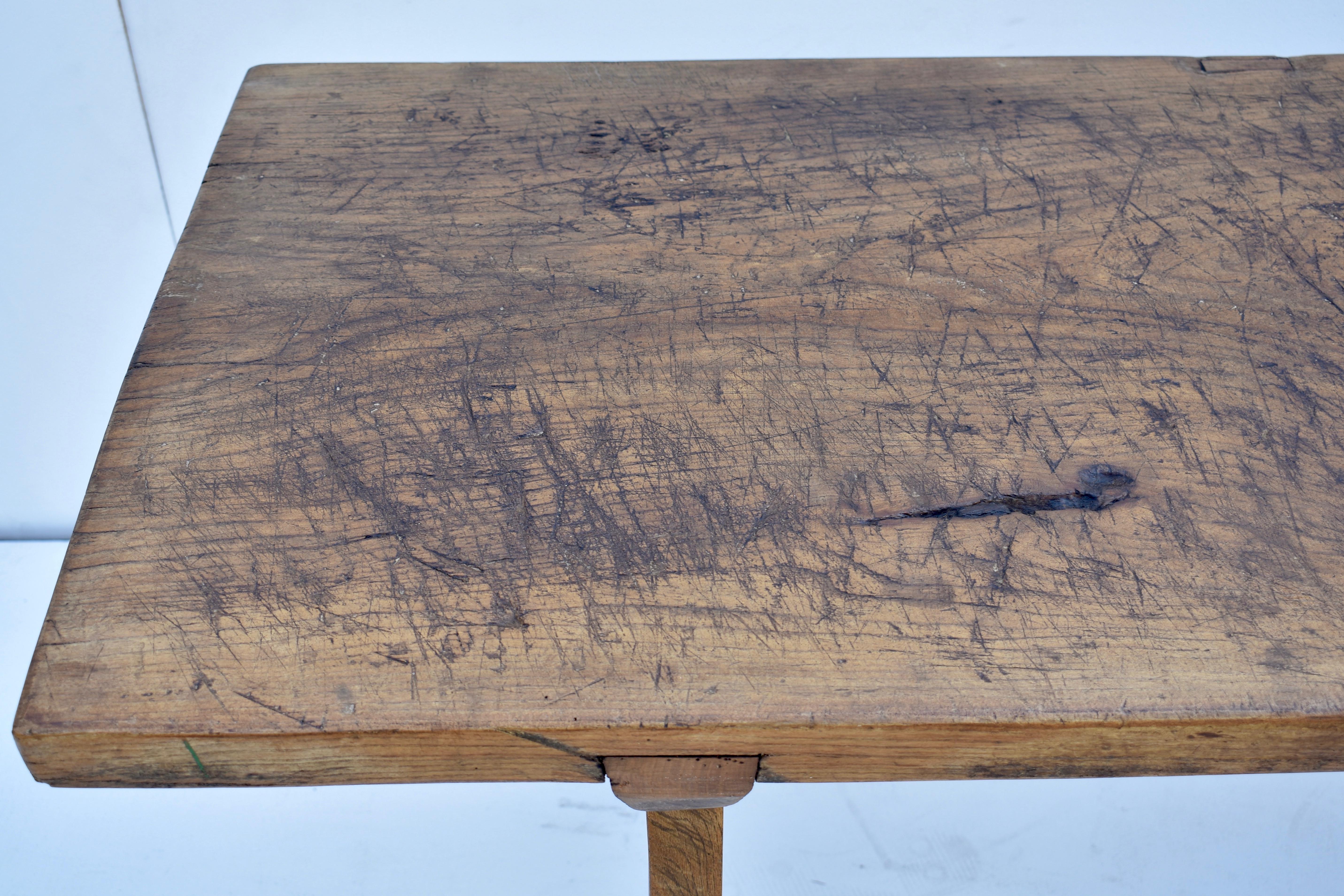Oak Pig Bench Butcher's Block Table 2