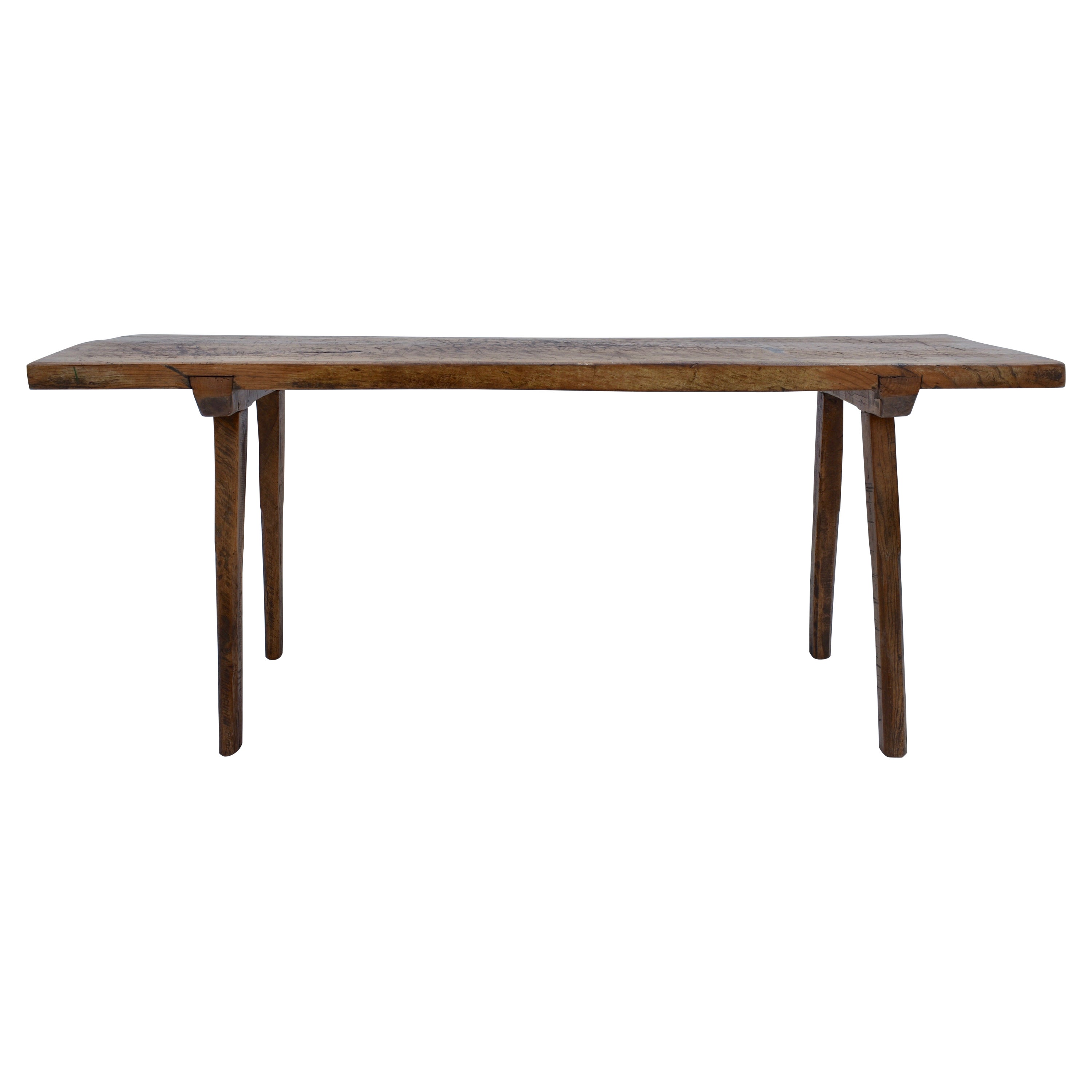 Oak Pig Bench Butcher's Block Table