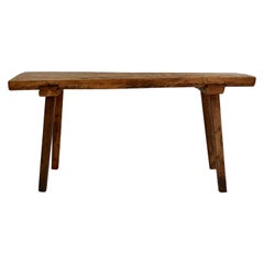 Oak Pig Bench Butcher's Block Table