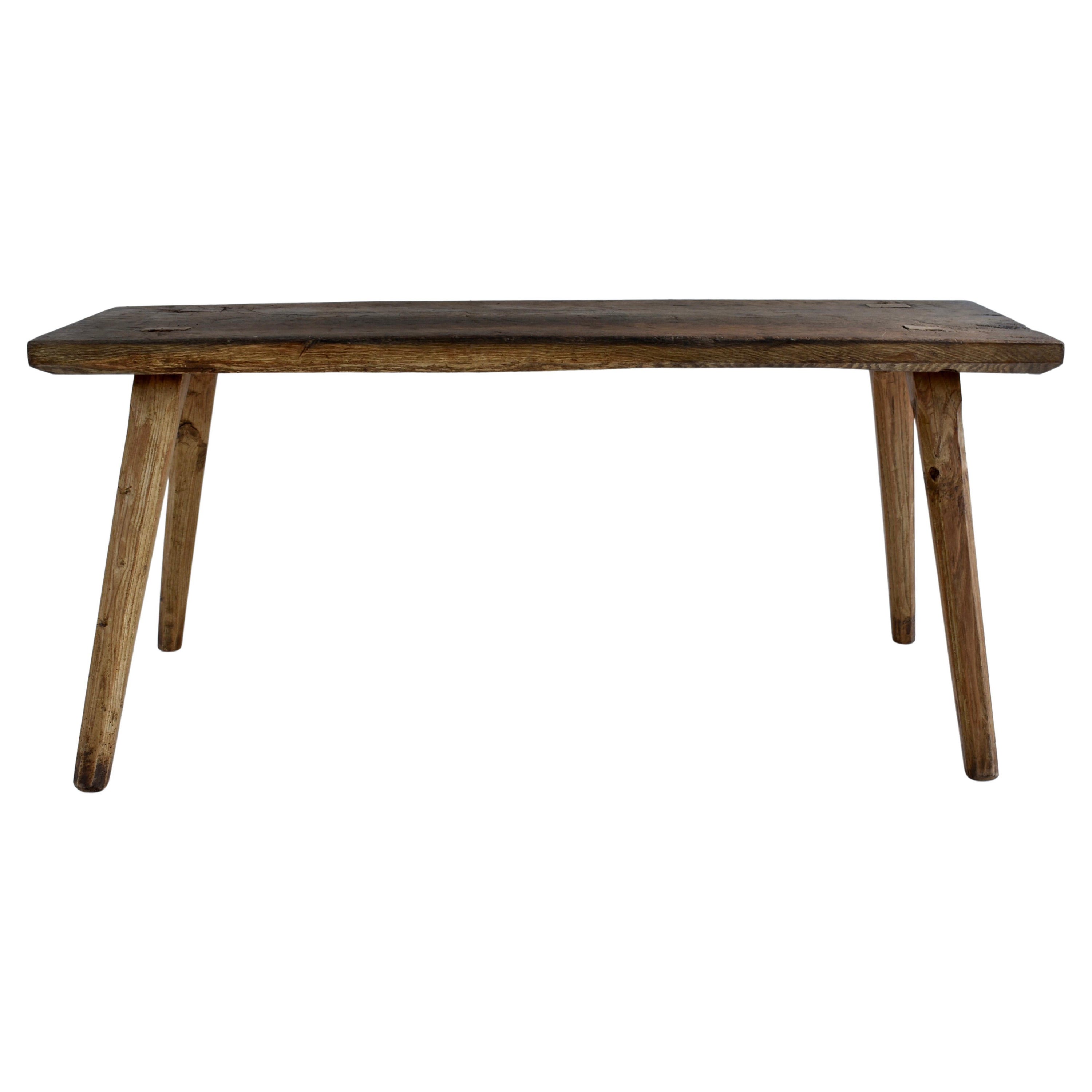 Oak Pig Bench Butcher's Block Table