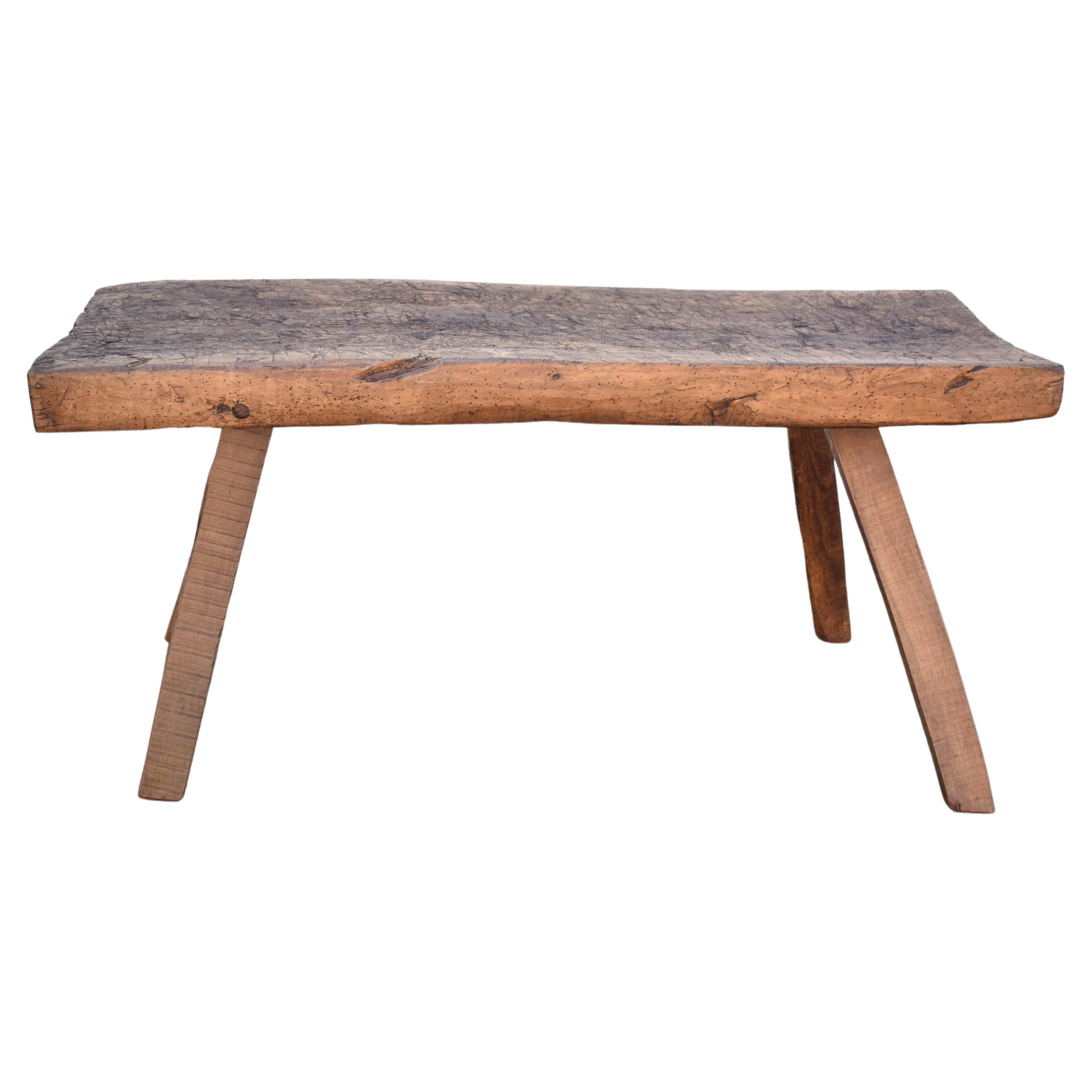 Banc de cochon en chne Table en bois de boucher