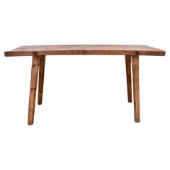 Used Oak Pig Bench Butcher's Block Table