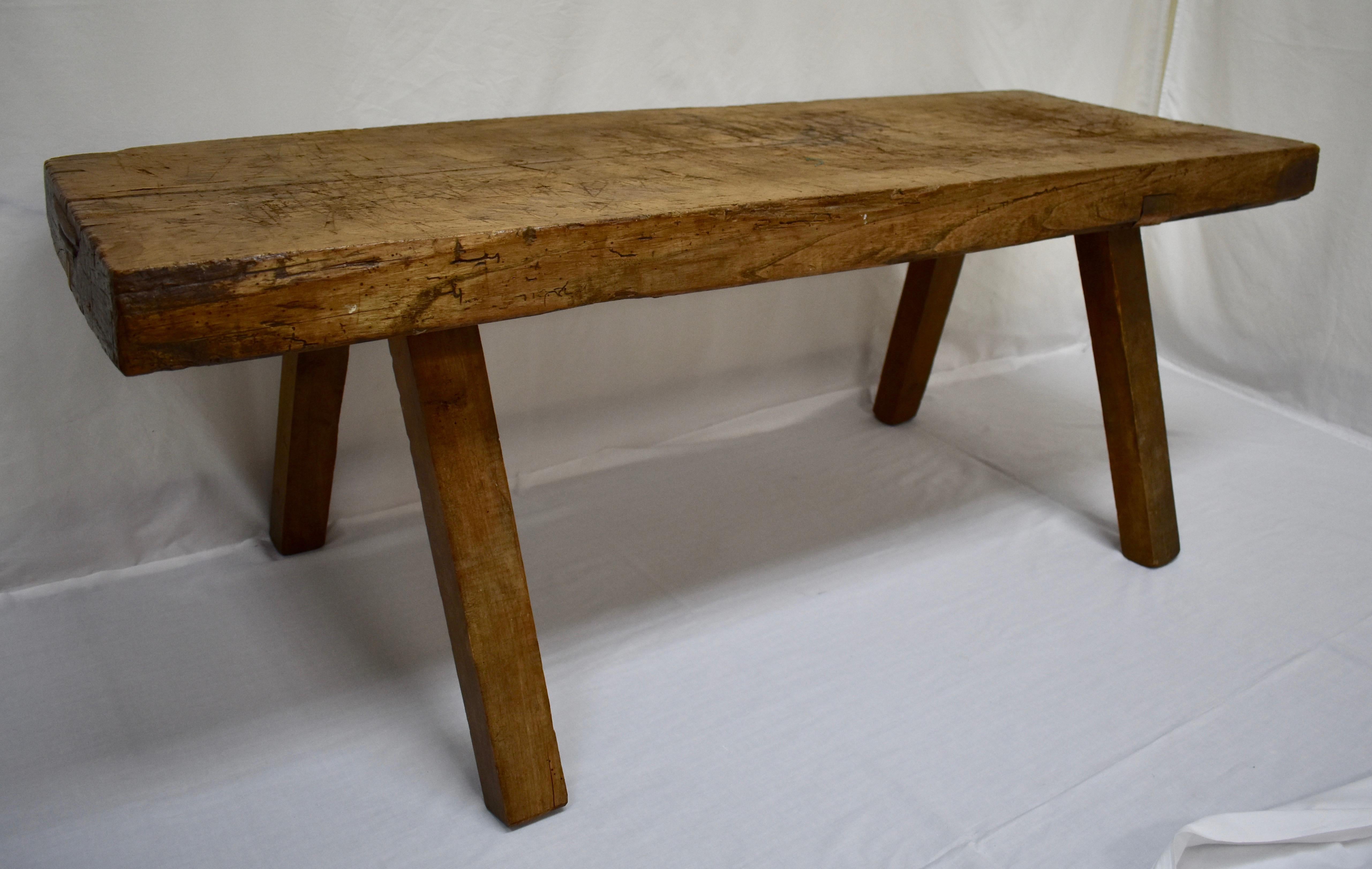 Oak Pig Bench Coffee Table 3