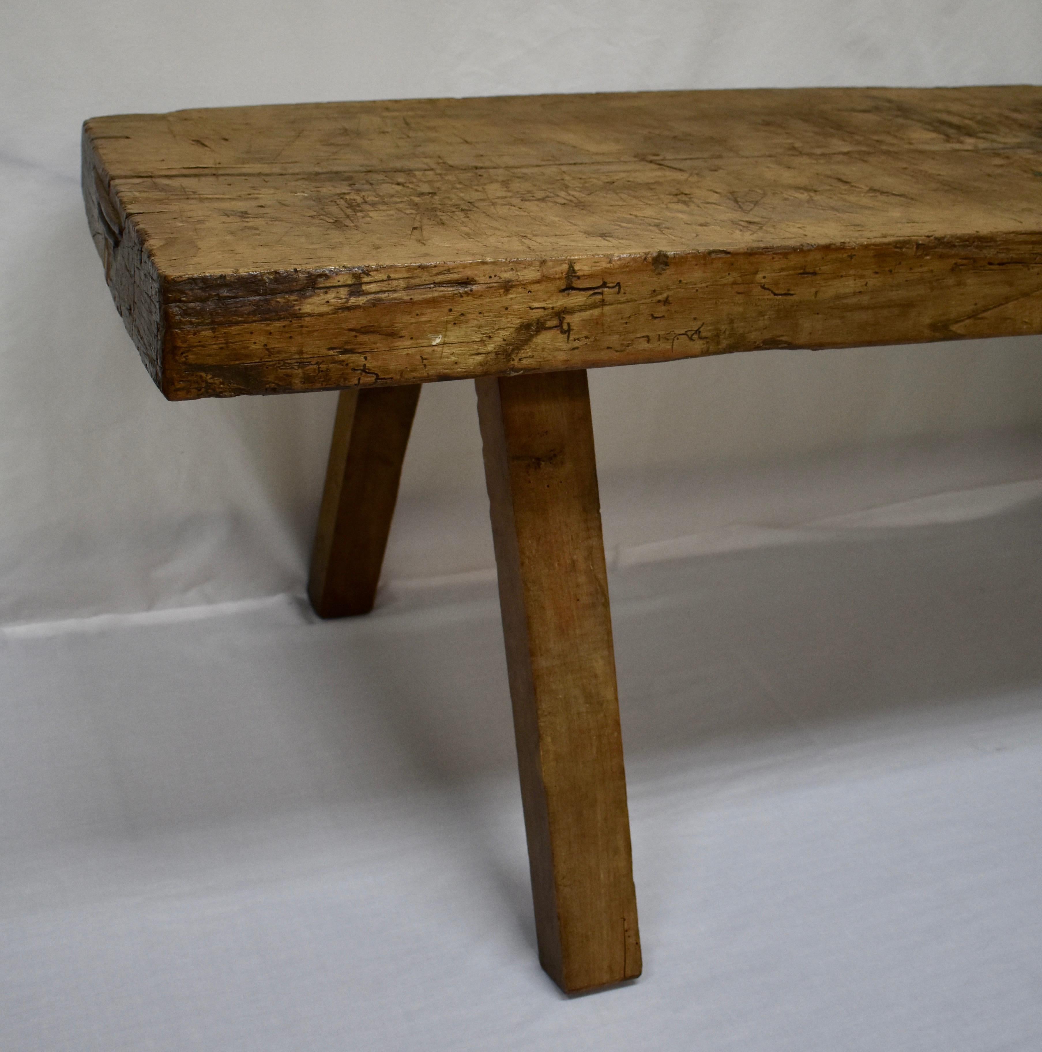 Oak Pig Bench Coffee Table 4