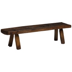 Oak Pig Bench, England circa 1790