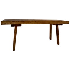 Oak Pig Bench Side Table