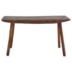 Oak Pig Bench Side Table
