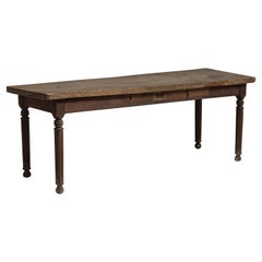 Oak & Pine Farmhouse Table, France circa 1830