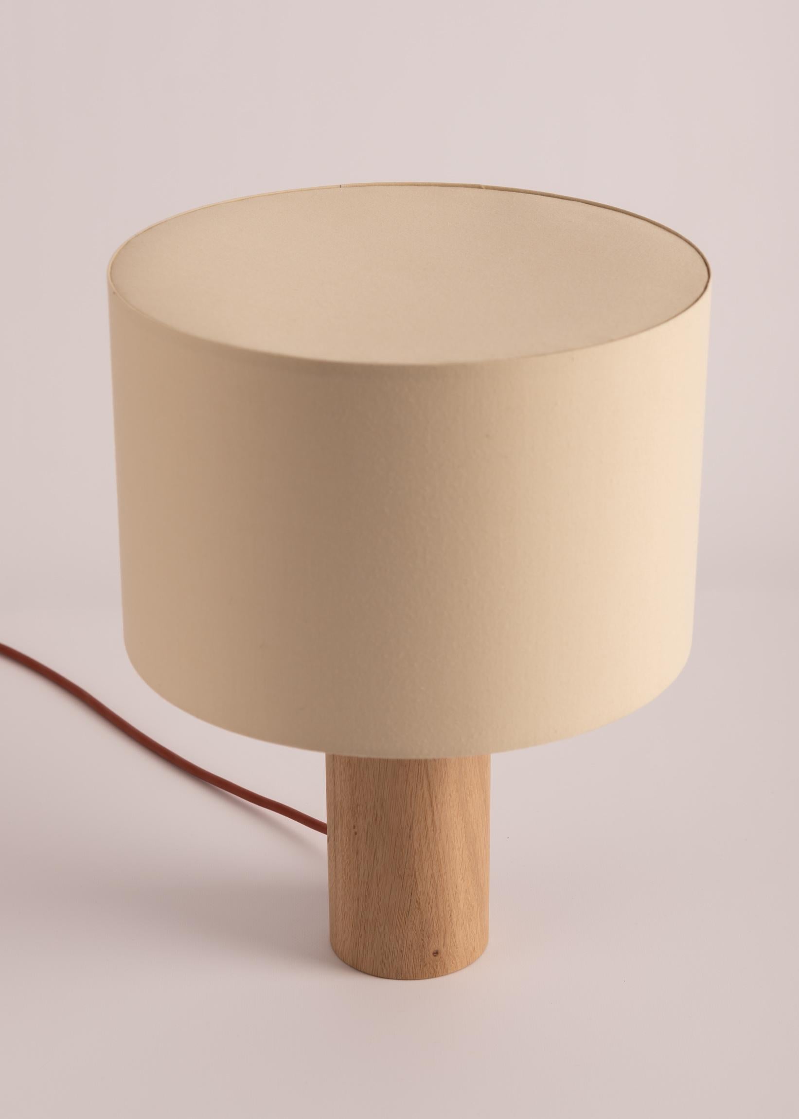 Other Oak Pipito Table Lamp by Simone & Marcel For Sale