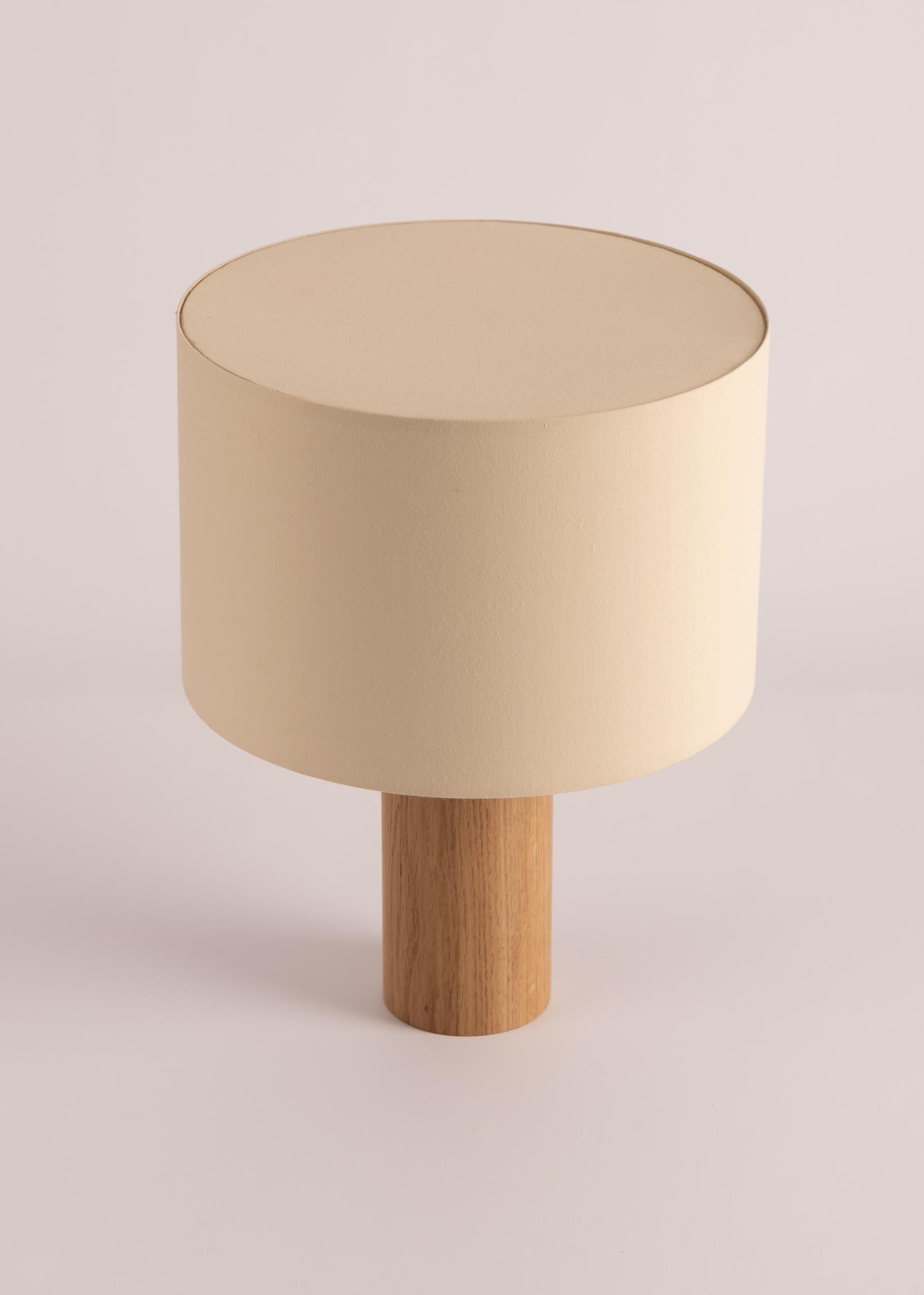 Oak Pipito Table Lamp by Simone & Marcel In New Condition For Sale In Geneve, CH
